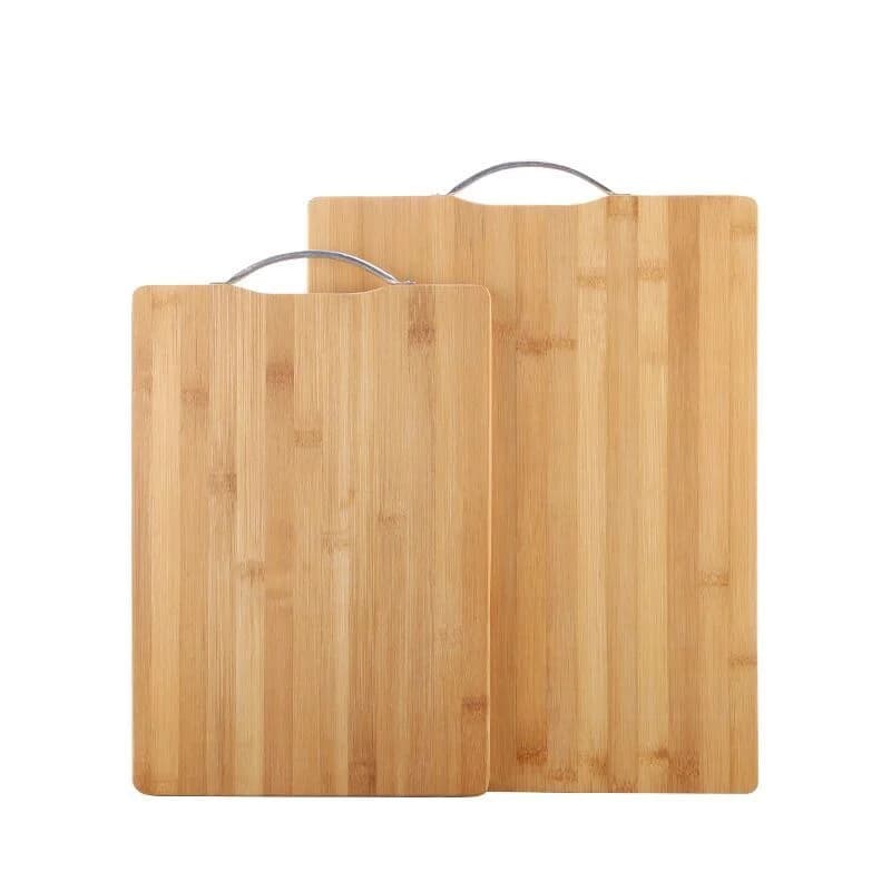 Natural Bamboo Cutting Board with Aluminum Handle photo 5